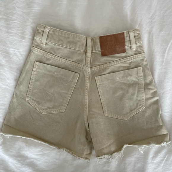 EUC Beige denim shorts - Picture 2 of 6